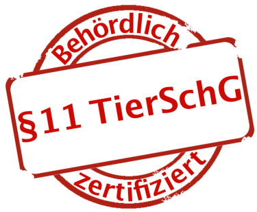 Logo §11 Tierschutzgesetz zertifiziert